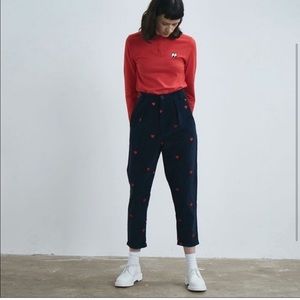 LAZY OAF corduroy heart pants